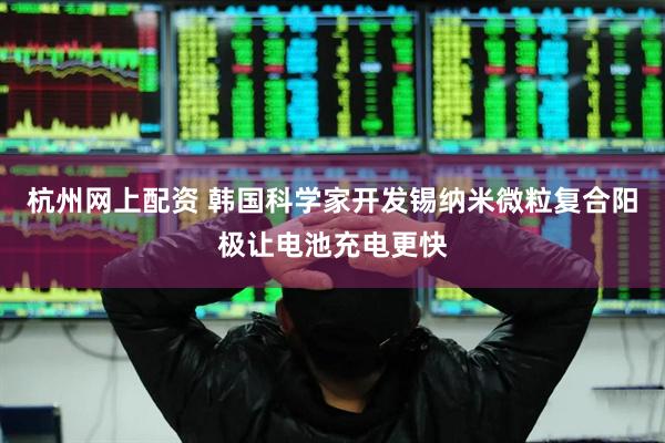 杭州网上配资 韩国科学家开发锡纳米微粒复合阳极让电池充电更快